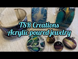 #107 HOW TO MAKE JEWELRY WITH ACRYLIC POURED SKINS/FLUID ART JEWELRY/POURED JEWELRY/JEWELRY TUTORIAL