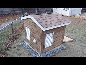 Generator shed with exhaust pipe & fan