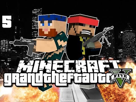 Minecraft Grand Theft Auto Mod 5 - ROADBLOCK OP (GTA 5)