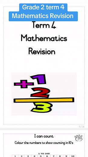 Grade 2 Term 4 Mathematics Revision Resource Pack