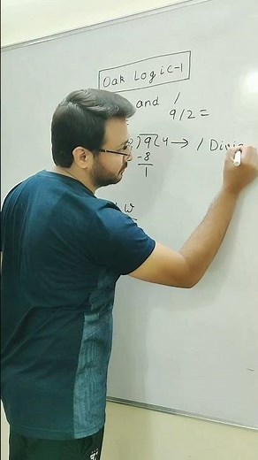 Oak Logic-1(Difference between modulus and divide)