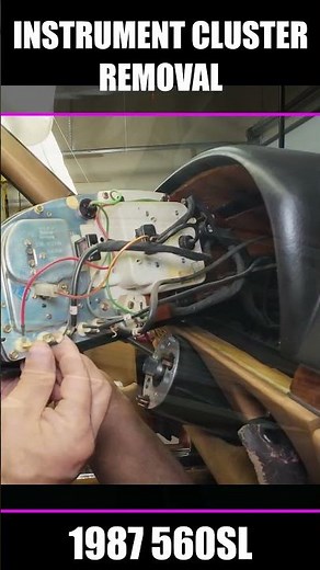 R107 – Instrument Cluster Removal (Quick DIY Guide) #560SL #R107 #ClassicCarRestoration #TonyLiveTV