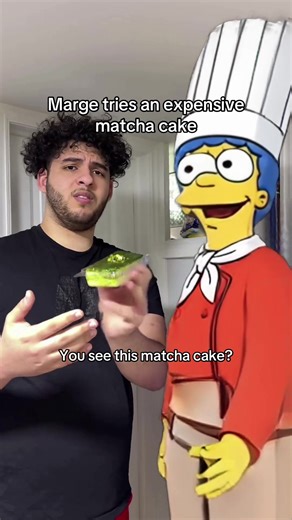 Why buy an expensive matcha cake #margesimpson #matchacake #whybuyanexpensivematchacake