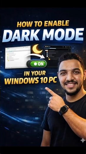 How to Turn On Dark Mode in Windows 10 PC #Windows10 #DarkMode #Tutorial