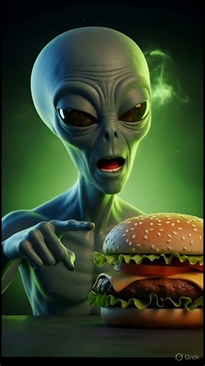 Alien Burger Attack 👽🍔 | Shocking Truth Revealed 😱 | Shorts