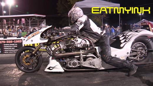 There will be plenty of side-by-side, flame-throwing, #AMRA, #nitro, #CH3NO2, #TopFuelHarley, #NitroHarley action this weekend at Rockingham Dragway #eatmyink #harleydavidson #motorcycle #dragracing | Eatmyink Motorsport Media