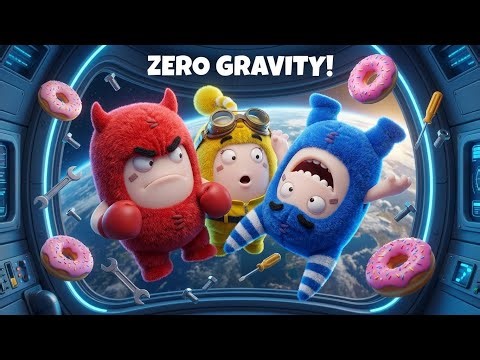 Oddbods: SPACE STATION TROUBLE! 🚀 Alien Mischief on Board | Funny Oddbods Animation