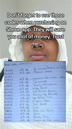 124K views · 381 reactions | Don't forget to use the codes on Shein App. #facebookviral #facebookvideo #FacebookPage #facebookpost | Nolwazi Zulu KaMalandela | Facebook