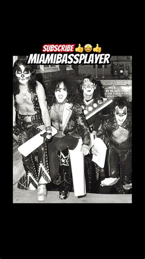 KISS 🤩🎸 #rockmusician #kiss #acefrehley #genesimmons #petercriss #paulstanley #miamibassplayer