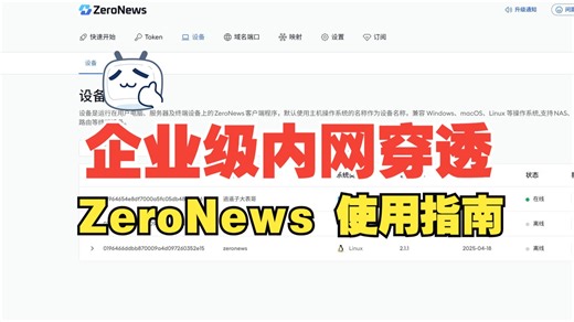 企业级内网穿透工具-ZeroNews 使用指南