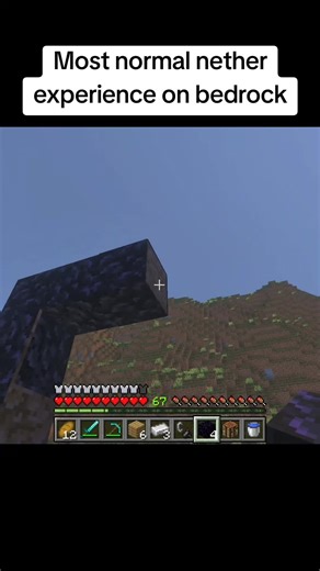 The nether is tooooo hard #minecraftfunny #minecraftmemes #minecraftbedrock #minecrafttiktok #Minecraft