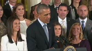 Barack Obama says the U.S. Women's Soccer team taught American children that "playing like a girl means you're a badass." | POLITICO