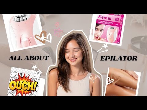 Get rid of unwanted hair at home 🤩using epilator for first time then you must watch it #keimei
