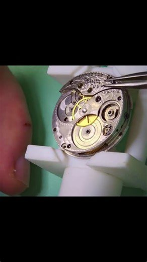 Small Elgin Pocket Watch Service #watch #vintage #repair