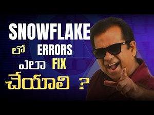 How to fix errors in Snowflake? |Snowflake Training 2025 | Brolly Academy
