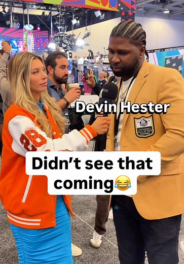 Devin Hester's Unexpected Moment During Interview