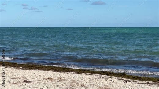 Beach and Ocean View at Bahia Honda State Park, Florida Keys