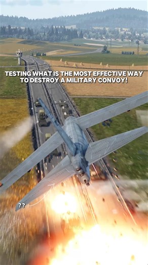 What does it takes to destroy a heavily protected Military Convoy?😯 #warthunder