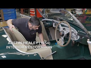 Austin Healey 1954, interior restoration timelapse