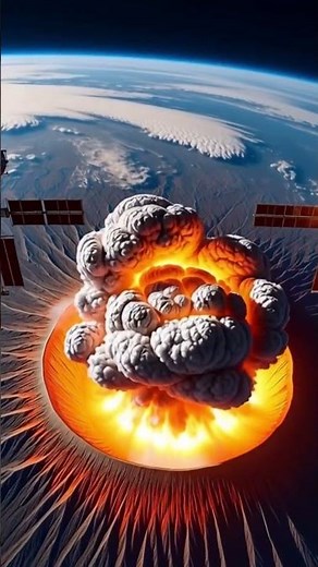 NASA Captured a Massive Volcano Eruption from Space! 🌋😱 Sarychev Volcano ISS Footage
