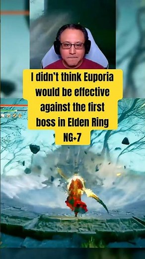Trying this Euporia Elden Ring build against the first boss #eldenringfromsoftware #soulslike