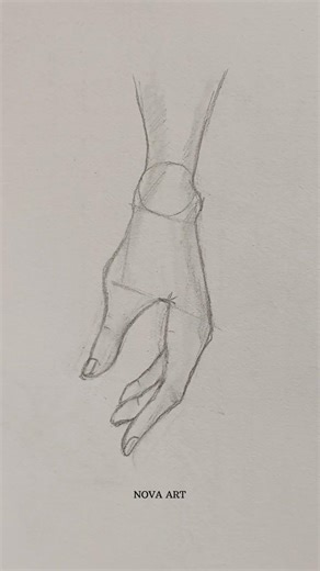 Hand Anatomy Sketch | Realistic Hand Drawing |#Art #Shorts#drawing