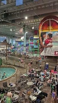 Kalahari Sandusky Ohio: view of Lephords Lair and the new Dawn Breaker water slide