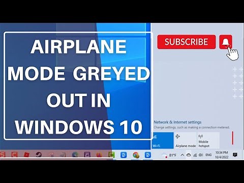 How To Fix Airplane Mode Is Greyed Out In Windows 10