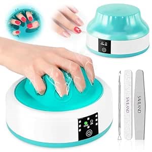 SAVILAND Electric Nail Soaking Bowl: Gel Nail Polish Removal Automatic Heating Fast Nail Polish Remover Machine Gentler Steam Gel Nail Polish Remover Home Salon