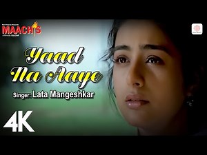 Yaad Na Aaye (4K Video) 🕰️💔: Maachis | Tabu | Lata Mangeshkar | Gulzar | Vishal Bhardwaj