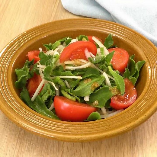 食感が楽しい♪ アイスプラントのサラダのレシピ動画・作り方 | デリッシュキッチン