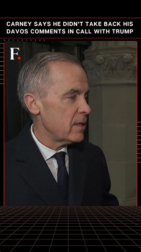 Firstpost on Instagram: "#FirstpostNews: Canadian Prime Minister Mark Carney said he spoke to U.S. President Donald Trump on Monday but denied taking back his Davos remarks that upset Trump. He told reporters, “I meant what I said in Davos.” The call covered Ukraine, Venezuela, Arctic security, and Canada’s efforts to build new global trade partnerships. Carney highlighted Canada’s trade deal with China and 12 new deals on four continents in six months. He also discussed moving forward on the CU