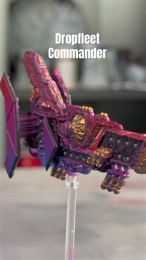Bioficer ships paint scheme #dropfleet #commander #miniaturepainting #gaming #typeonegative