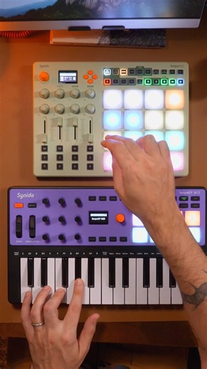 supercharged workflow with multiple midi controllers!! ⚡️ #musicproducer #ableton #midicontroller