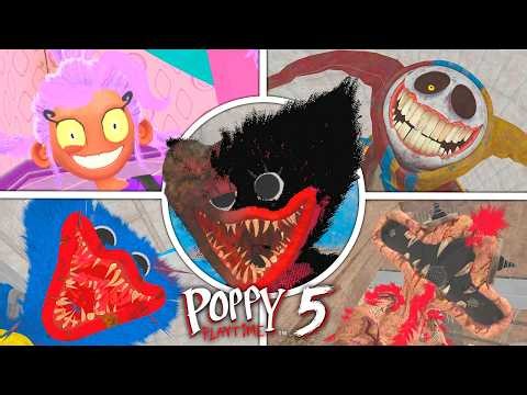 Poppy Playtime Chapter 5 – All Bosses & Jumpscares (Full Bright Mode)