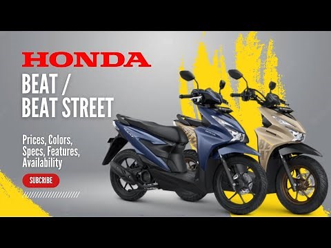 2024 All New Honda Beat/Beat Street: Price, Colors, Specs, Features, Availability