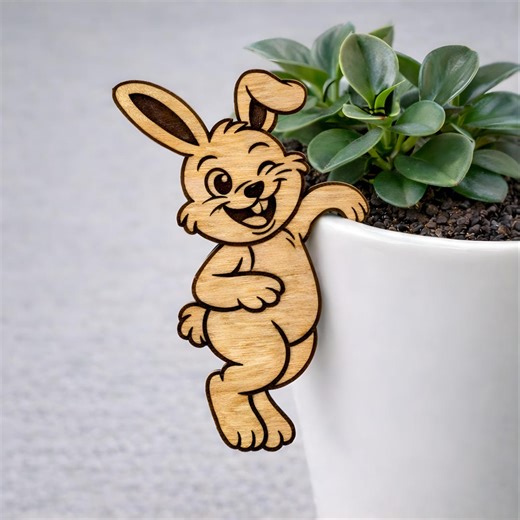 Easter Bunny SVG Laser Cut File, Wooden Bunny Table Hanging Decoration Svg, Png, Glowforge CNC File, Easter Gift - Etsy