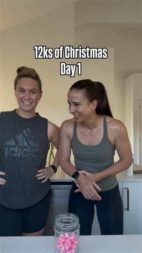 Dani Fennessy on Instagram: "The 12Ks of Christmas 🎄✨🏃‍♀️ Day 1! We wanted a fun way to end out the year but something that tested us. I’ve never run more than 10 Kms before so this will be interesting 😅 We’ve got a jar and numbered paper 1 - 12, each day we’ll pull out how many K’s we’re running. Today was 5km, tomorrow is 6km… wish me luck 😂"