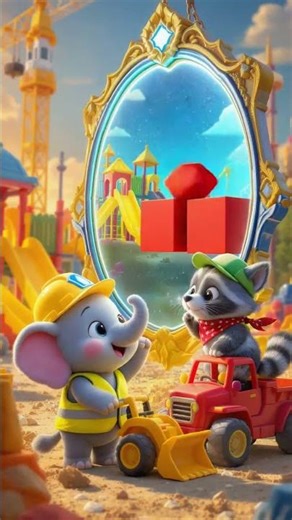 Truck Buddies & The Magic Mirror! | Fun Construction Cartoon for Kids