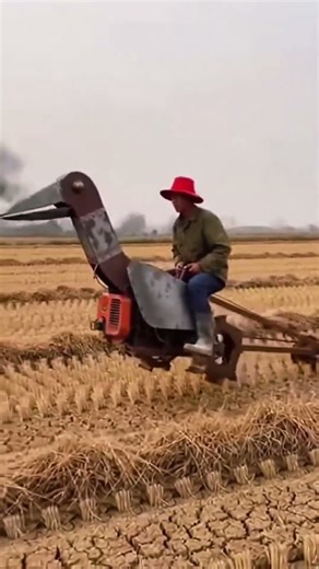 A robotic sparrow plowing a field || Amazing Farming Machines #machine #farming #funny