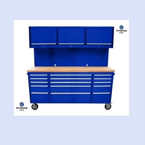 [Hot Item] Heavy Duty Tool Cabinet Workbench Chest Box Stainless Steel Industrial Garage Workbench