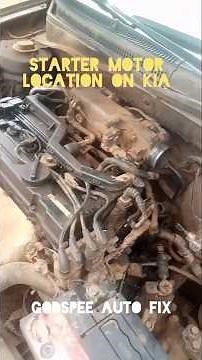 Starter motor location on Kia model (part 2) no start #kiamotors #carproblems #automobile #shorts