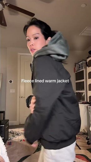 Fleece lined bomber jacket