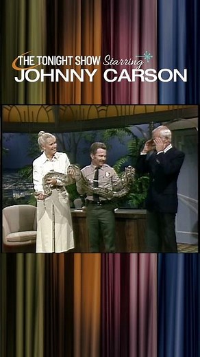 A Snake Gets Friendly with Johnny | Carson Tonight Show