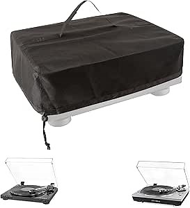 Turntable Dust Cover,Record Player Cover,Custom Home Mat Dustproof Protector Plexiglass Covers,Fits Most Models of Technics SL-Q300/SL-B250 /SL-B260 /SL-BD20 /SL-BD27 /SL-BD35 /SLD-20 /SL-PC11(Black)