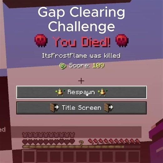 🎬 Minecraft Gap Challenge Part 2 (Using Minecraft Mechanics)