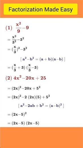 #factorization #simple method# tricks notable