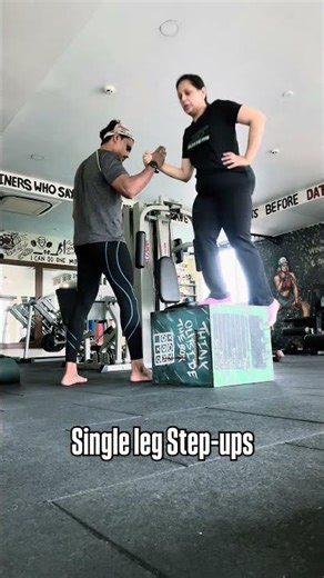 Steps-ups in Single leg || Box || #exercise #video