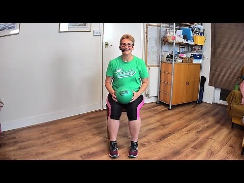 Seated Exercise using a Bender Ball