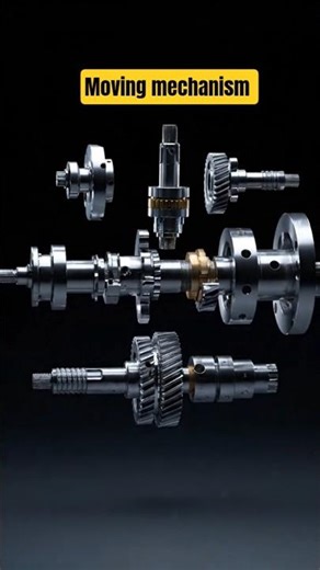 “Mechanical engineering 3D animated showcase, metal components, moving mechanisms, . #solidworks #3d